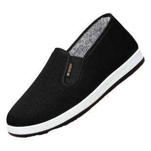 3520正品老北京布鞋男款加绒棉鞋防滑艾草爸爸鞋耐穿耐磨休闲鞋