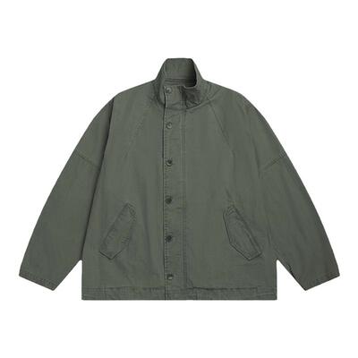 M51宽松洗水立领工装夹克