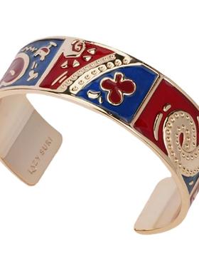 黄龄同款.艺术珐琅彩恋爱手镯女