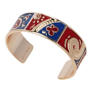 【黄龄同款】LAZYSURI懒苏芮艺术珐琅彩手镯女款开口镯新年饰品