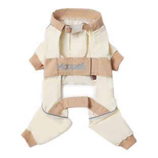 Hoopet狗狗防尘裤比熊四脚防尘衣外出防水防脏裤腿套宠物小狗衣服