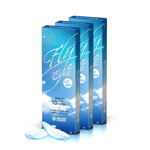 【保价618】海昌O2Light硅水凝胶日抛60片隐形近视眼镜进口正品