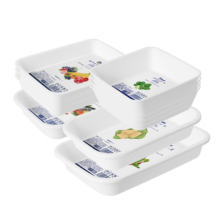 日式备菜盘火锅放菜碗盘子家用厨房配菜碟子凉菜托盘白色餐盘套装