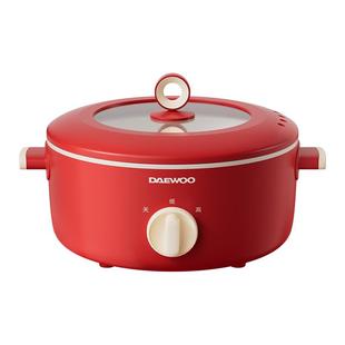 大宇电火锅家用电煮锅一体锅多功能大容量电炒菜煎炸烤不粘电热锅