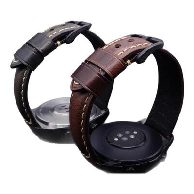 适用小米Watch5真皮S4手表带s3表牛皮腕表s2智能S1pro运动华米AmazfitGTR4/3/2 PROGTS4/2mini3专用配件腕带