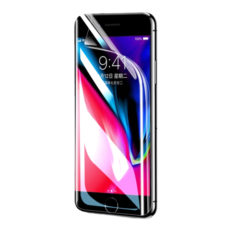 云曼丰适用苹果8plus手机膜iphone7钢化水凝膜8p八ip全屏覆盖ip7七ipone全包i8软i7spuls保护rplus萍果pormas