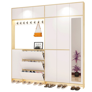 定制轻奢超薄鞋柜17cm门口客厅北欧省空间简约现代鞋架玄关门厅柜
