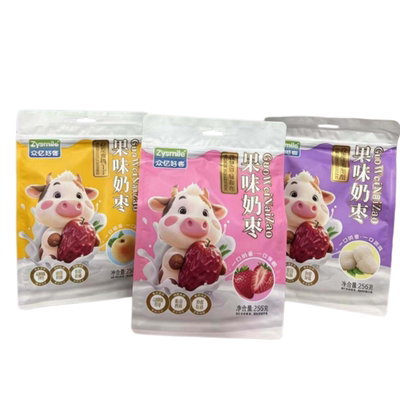 火车同款众亿好客果味奶枣独立装