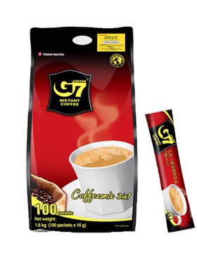 越南进口中原g7三合一咖啡100条