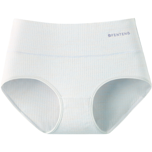 芬腾春夏新款女士棉质内裤高腰收腹纯棉裆抗菌大码女三角裤短裤头