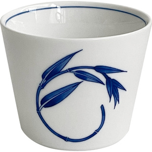 择学家小蓝杯系列A手绘青花陶瓷水杯咖啡杯猪口杯 定制款 中式