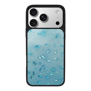 深海小鱼适用于苹果17promax新款手机壳iPhone air/16pro/15plus14玻璃13pro小众手机套12男女冰感肤感小米17