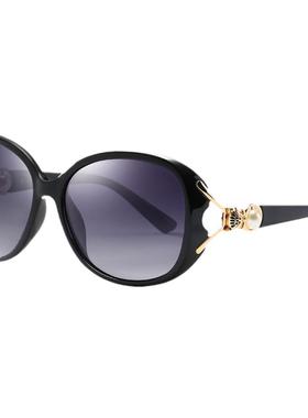 明星款圆脸显瘦时尚防紫外线眼镜