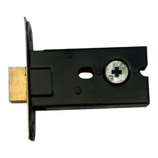 卧室门锁手动反锁十字孔铜方锁舌锁体方孔单舌家用房门闭锁