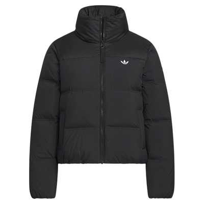 adidas阿迪达斯三叶草鸭绒加厚面包服保暖冬女短款羽绒服KC2659