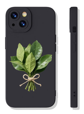 赵露思同款柚子叶手机壳适用iPhone17promax去晦气苹果16好运OPPOReno14镜子三星S25华为P80VIVO小米15一加13