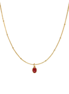 LAZY CIRCLES小宝石锁骨项链女简约高级感日常百搭精致配饰