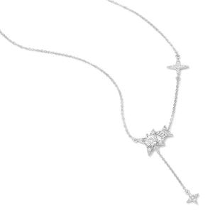 DODOGOGO锆石星星流苏项链女配饰小众轻奢锁骨链秋冬百搭颈链吊坠