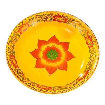 陶瓷平底供盘家用供佛果盘