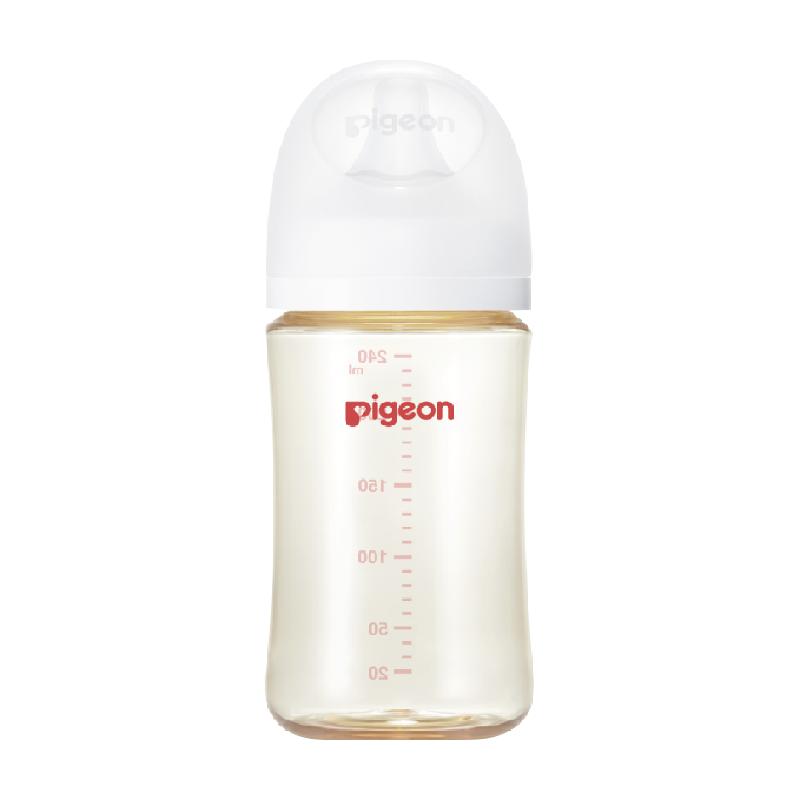 Pigeon贝亲奶瓶新生婴儿宽口径ppsu奶瓶160/240ML S-L码 1-6个M+