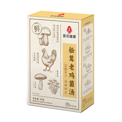 莲花0添加松茸老鸡菌汤包90g煲汤