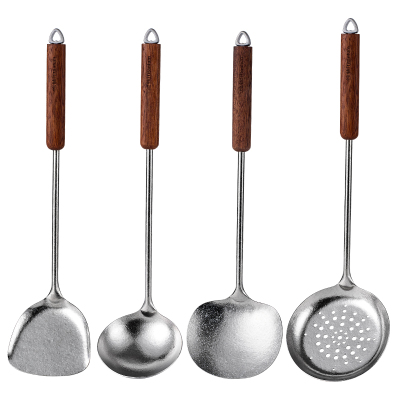 纯钛锅铲子炒菜家用食品级不粘锅专用炒勺汤勺漏勺蘑菇铲厨具套装