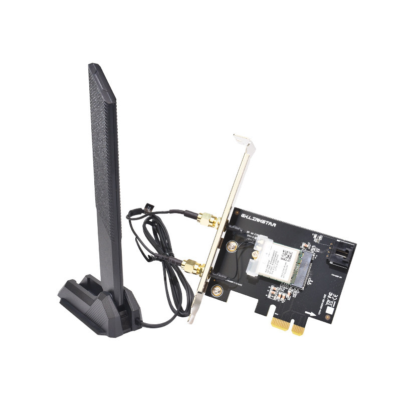 gxlinkstar AX210/AX200/BE200台式PCI-E无线网卡Intel电竞千兆三频WiFi6E/WiF