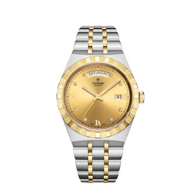 帝舵TUDOR皇家系列 28603香槟面8钻自动机械男表M28603-0006