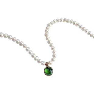 白百何同款LHwindsor温莎珠宝生辰石珍珠复古chocker金色项链叠戴