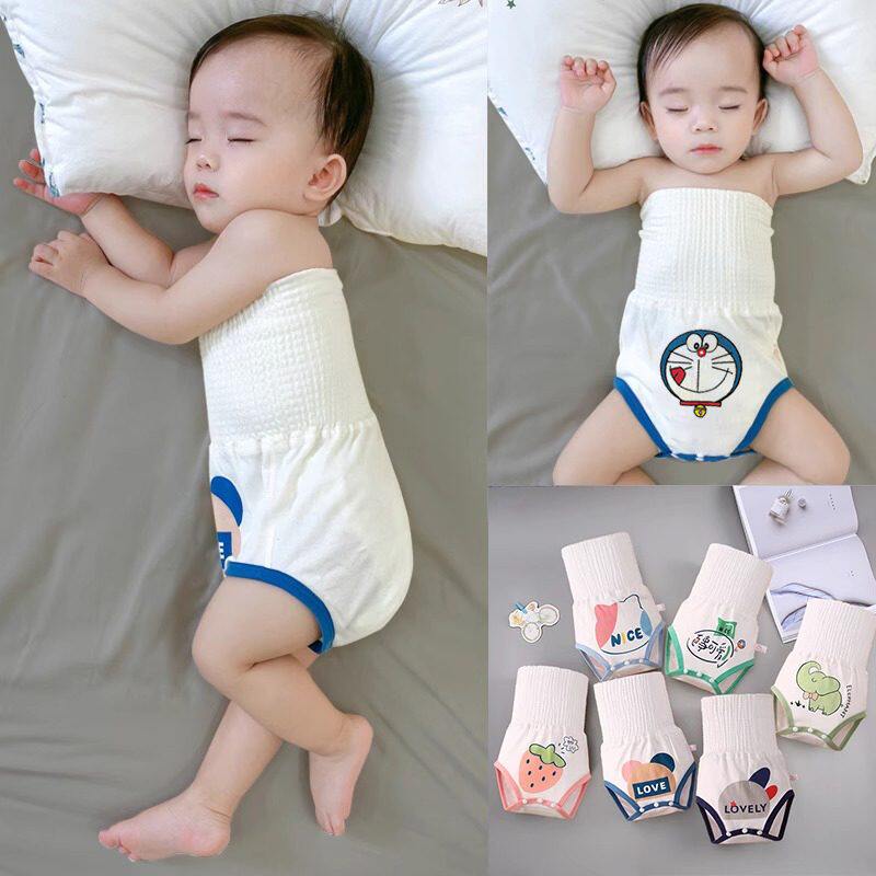 婴儿护肚围护脐带秋冬季宝宝高腰肚兜护肚神器新生儿童纯棉腹围