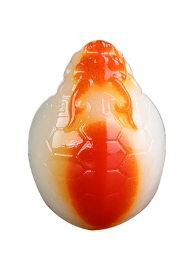 天然和田玉龙龟手把件籽料