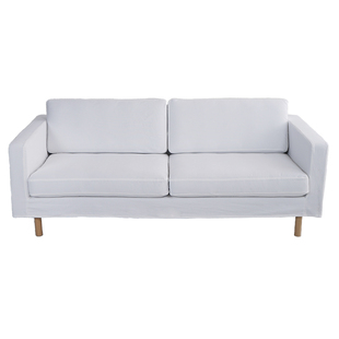 适用于宜家兰德克纳单人二人三人贵妃沙发套防水棉麻四季用不粘毛