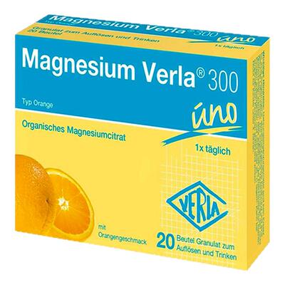 德国Magnesium Verla镁元素橙味冲剂20袋 肌肉神经养护