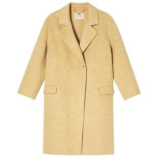 诗篇专选简约休闲H型中长款大衣毛呢外套2025冬款