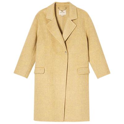 诗篇专选简约休闲H型中长款大衣毛呢外套2025冬款