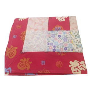 儿童旧衣来料加工改拼接制作棉花百福百家被代加工定制加工床窗帘