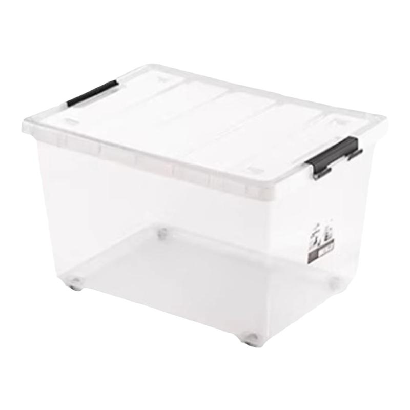 茶花收纳箱透明材质玩具收纳