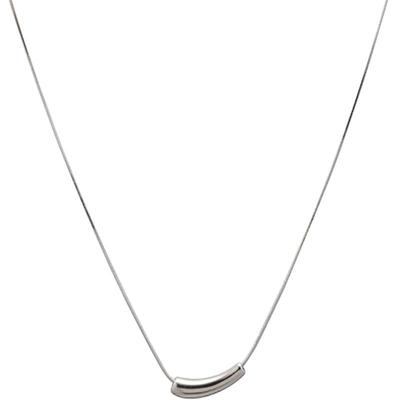 银色简约项链女士小众