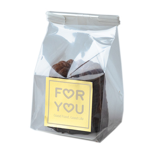 可露丽包装袋透明卷边扎丝袋烘焙曲奇袋小蛋糕天使之铃西点自封袋