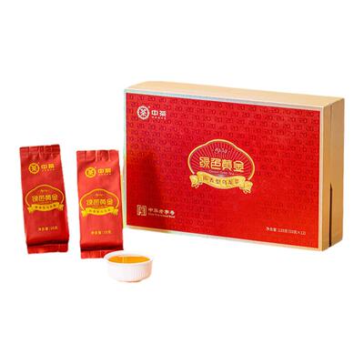 中茶海堤陈乌龙茶20年陈绿色黄金