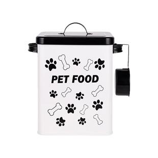 宠物储粮桶密封防潮猫粮储存桶狗粮桶铁皮储物桶米桶高颜值收纳盒