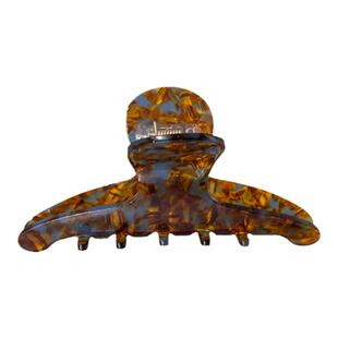 琥珀色醋酸抓夹女中号2026新款后脑勺发量少高级感气质发夹鲨鱼夹