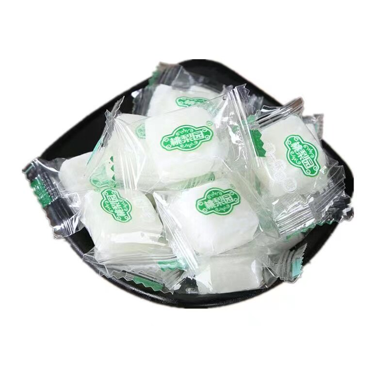 桃梨园老式白薄荷丁500g薄荷味独立包装砂板糖零食薄荷糖果散装