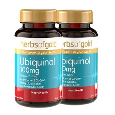 herbsofgold辅酶Q10泛醇成人中老年还原型护心脏活性易吸收和丽康