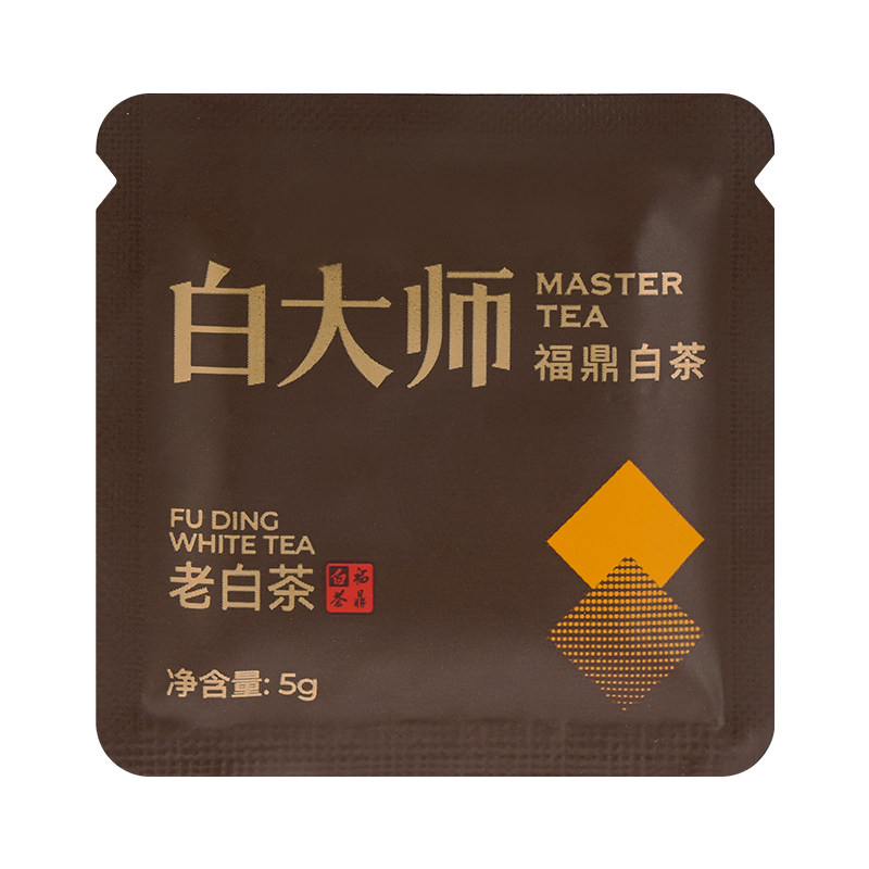 白大师福鼎白茶2021年寿眉老白茶高山茶叶小方片
