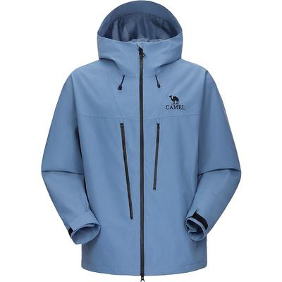 骆驼男装冲锋衣男女款羽绒内胆三合一秋冬外套2025新款登山服男