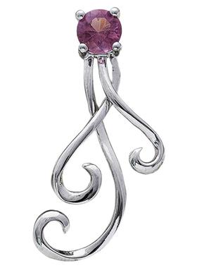 挂坠紫水晶女吊坠黄水晶猫眼