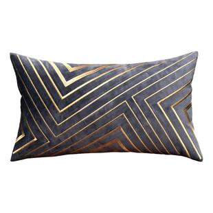 金线刺绣抱枕客户沙发太空银片靠垫套轻奢样板房软包床上靠枕腰枕