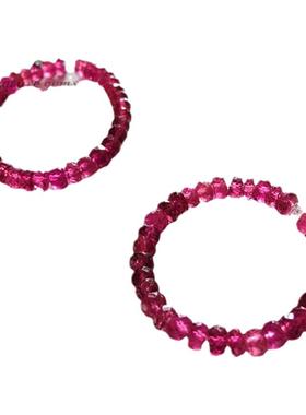 碧玺指环碧玺粉红少女戒指