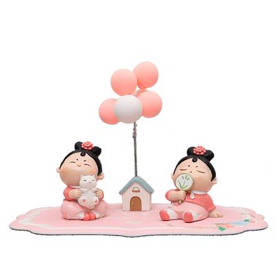 车载摆件国潮唐风车内饰品